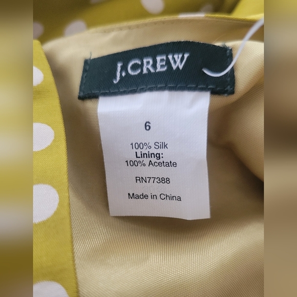 J.Crew Silk Dress Size 6 NWT - Picture 4 of 7